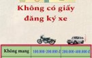 MỨC PHẠT LỖI GT ĐƯỜNG BỘ