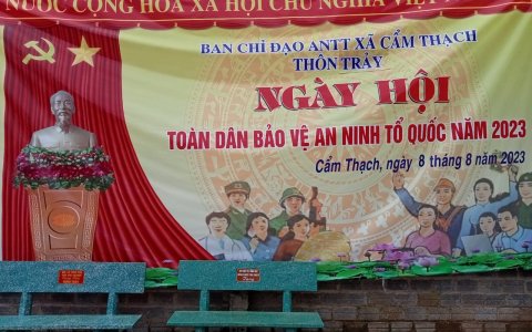 THÔN TRẢY TỔ CHỨC "NGÀY HỘI TOÀN DÂN BẢO VỆ AN NINH TỔ QUỐC NĂM 2023".